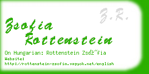 zsofia rottenstein business card